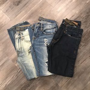 American Eagle Set of 3 jeans size 26x28